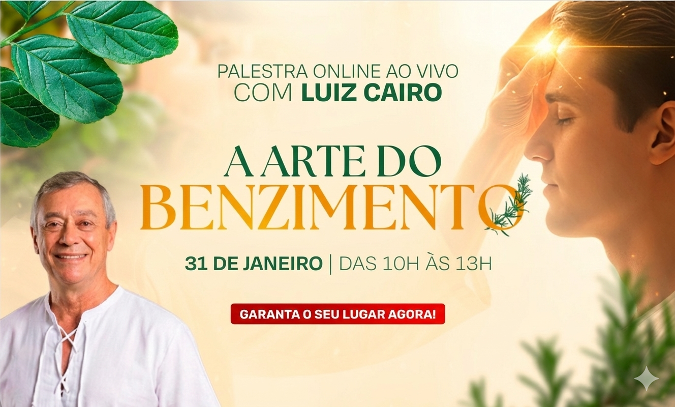 ✨ CURSO ON-LINE: A Arte do Benzimento com Luiz Cairo 🌿