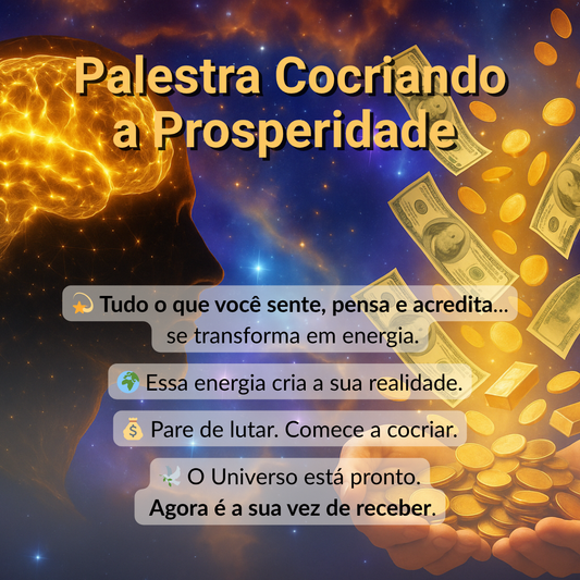 PALESTRA ON LINE AO VIVO: 💫✨Cocriando a Prosperidade com Cristina Cairo ✨💫